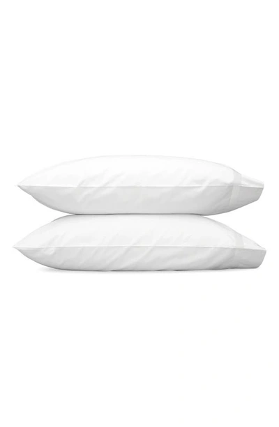 Shop Matouk Lowell 600 Thread Count Set Of 2 Pillowcases In White/ Bone
