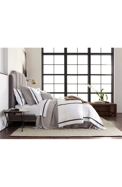 Shop Matouk Lowell 600 Thread Count Set Of 2 Pillowcases In White/ Platinum