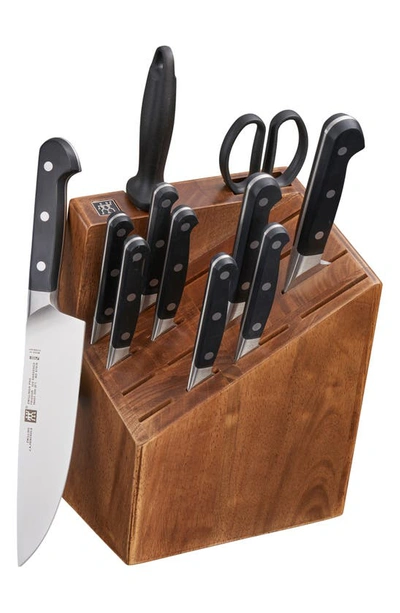 Shop Zwilling Pro 12-piece Knife Block Set In Black
