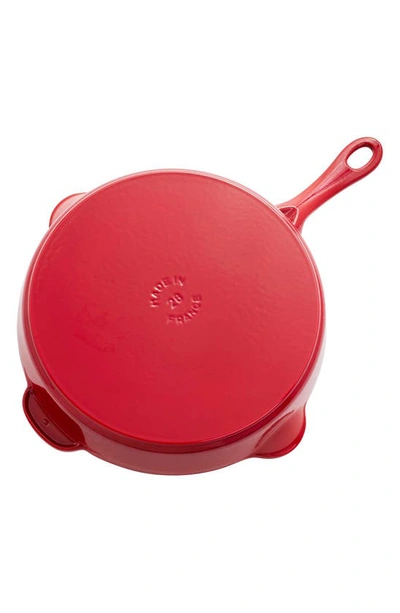 Shop Staub 11-inch Enameled Cast Iron Fry Pan In Cherry