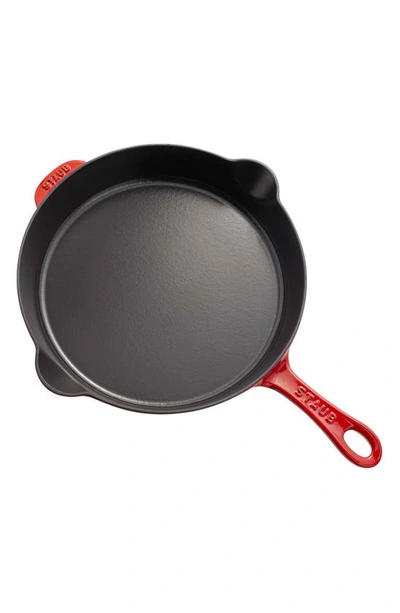 Shop Staub 11-inch Enameled Cast Iron Fry Pan In Cherry