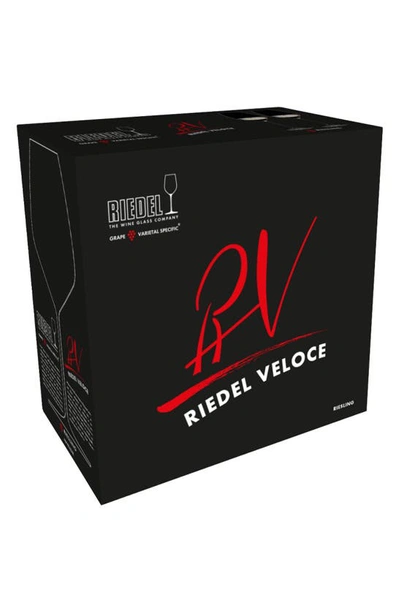Shop Riedel Veloce Set Of 2 Riesling Glasses In Clear