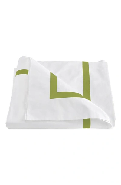 Shop Matouk Lowell Duvet Cover In Grass