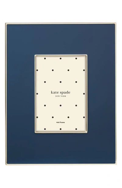 Shop Kate Spade Make It Pop 4 X 6 Picture Frame In Navy