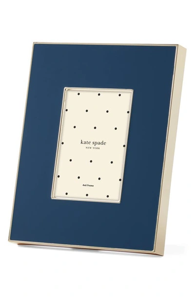 Shop Kate Spade Make It Pop 4 X 6 Picture Frame In Navy