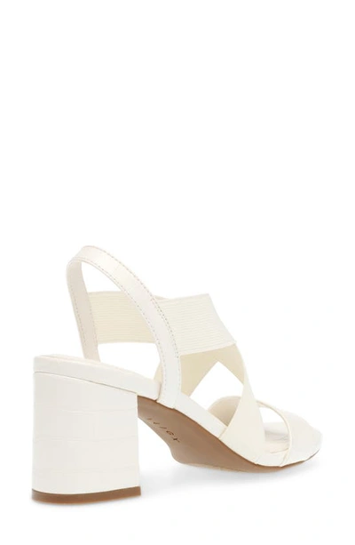 Shop Anne Klein Ressa Sandal In White Croc