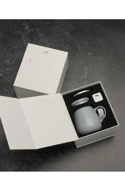 Shop Ohom Ui Plus Mug & Warmer Set In Gray