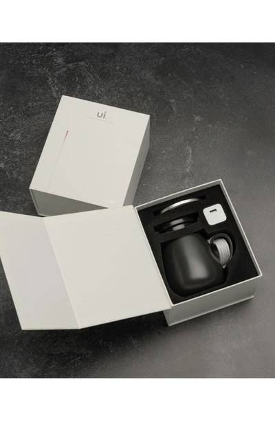 Shop Ohom Ui Plus Mug & Warmer Set In Black