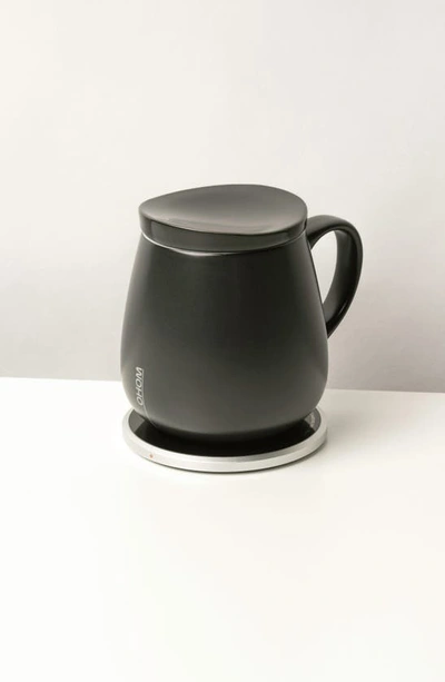 Shop Ohom Ui Plus Mug & Warmer Set In Black