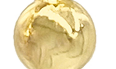 Shop Adornia 14k Gold Plated Ball Drop Huggie Hoop Earrings In Yellow