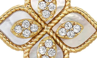Shop Adornia Renaissance Flower Crystal Pendant Necklace In White