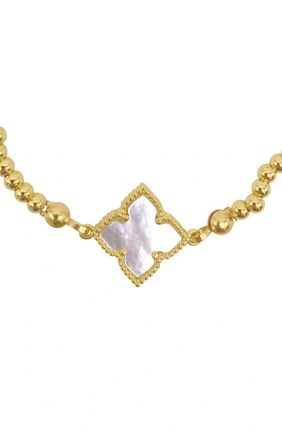 Shop Adornia White Mother Of Pearl Flower Bracelet