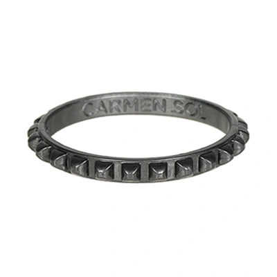 Shop Carmen Sol Borchietta Bracelet In Gunmetal