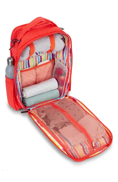 Shop Ju-ju-be Be Right Back Diaper Backpack In Neon Coral