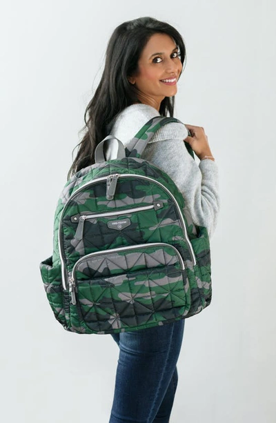 Shop Twelvelittle Companion Quilted Nylon Diaper Backpack In Camo Print