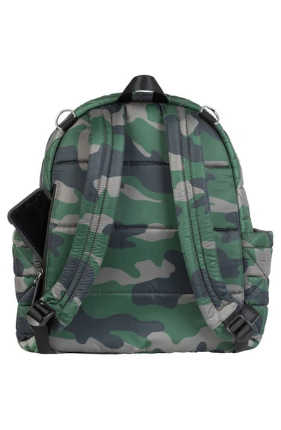 Twelvelittle Companion Quilted Nylon Diaper Backpack In Camo Print