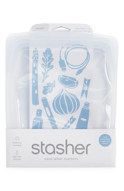 Shop Stasher Clear Quart Reusable Silicone Bag