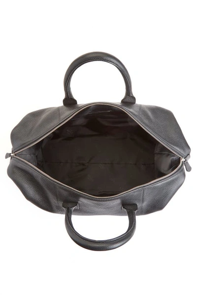 Royce New York Medium Leather Duffle Bag In Black