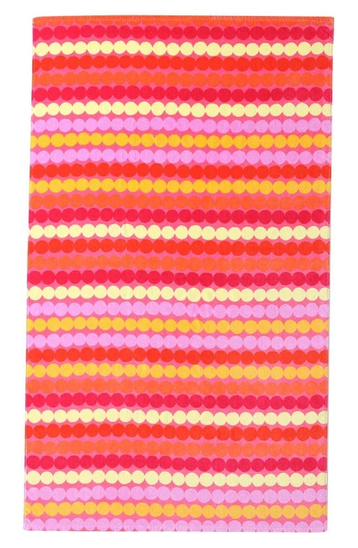 Shop Marimekko Rasymatto Dot Print Beach Towel In Pink