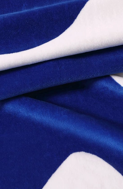 Shop Marimekko Lokki Wavy Beach Towel In Blue