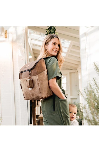 Shop Petunia Pickle Bottom Tempo Diaper Backpack In Brown