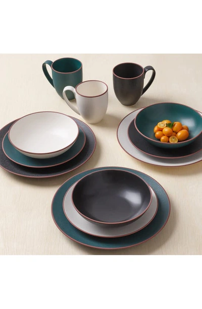Shop Nambe Taos 4-piece Place Setting In Black