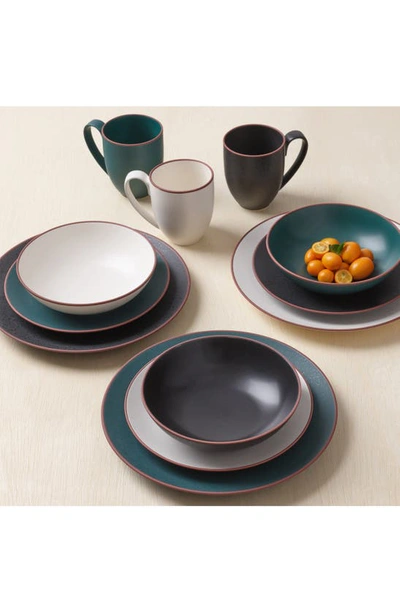 Shop Nambe Nambé Taos 4-piece Place Setting In Black