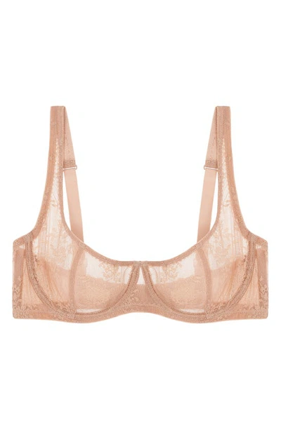 Shop Journelle Romy Demi Bra In Amande