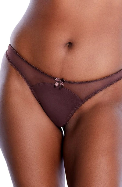 Shop Journelle Victoire Thong In Chocolat