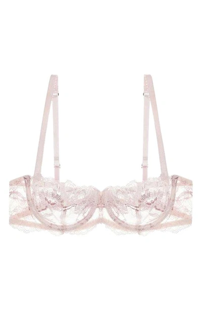 Shop Journelle Anais Low Balconette Lace Underwire Bra In Petal