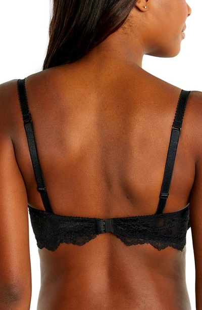 Journelle Anais Low Balconette Lace Underwire Bra In Noir