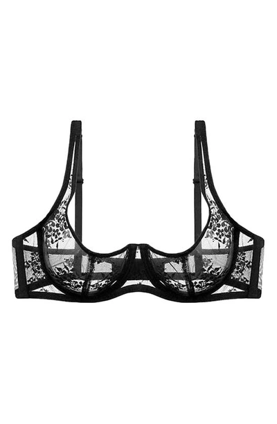 Shop Journelle Romy Demi Bra In Noir