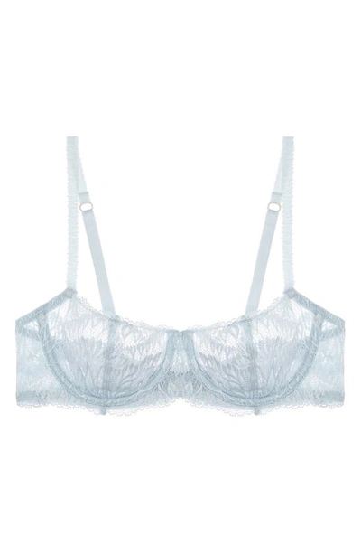 Shop Journelle Loulou Lace Underwire Balconette Bra In Sky