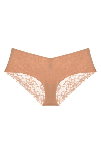 Shop Journelle Estelle Lace Hipster Briefs In Praline