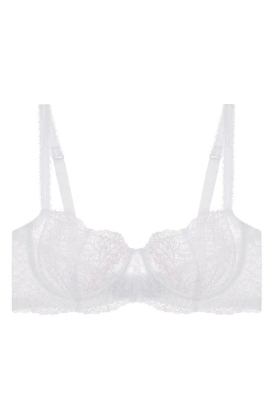 Shop Journelle Allegra Underwire Balconette Bra In Blanc