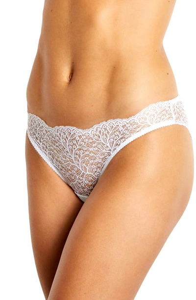 Journelle Anais Mesh Lace Bikini In Blanc