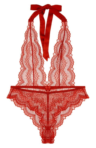 Shop Journelle Natalia Bodysuit In Scarlet