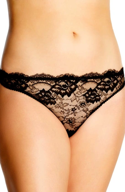 Shop Journelle Isabel Thong In Noir