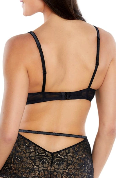 Journelle Lexi Underwire Unlined Demi Bra In Onyx