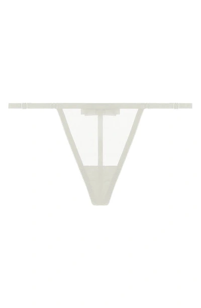 Journelle Odette Mesh Thong In Blanc