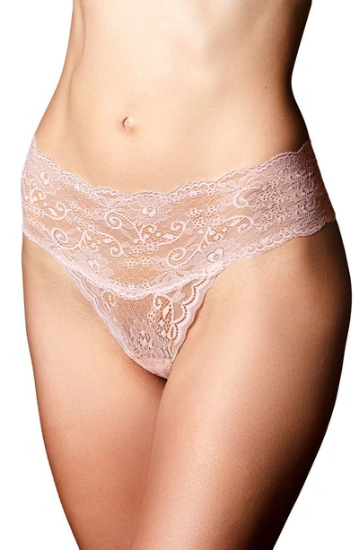Shop Journelle Sapna Mid Rise Lace Thong In Delicate