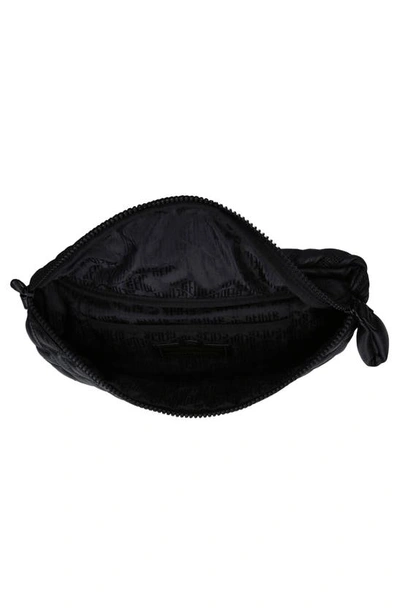 Shop Kurt Geiger London Kensington Drench Leather Belt Bag In Black