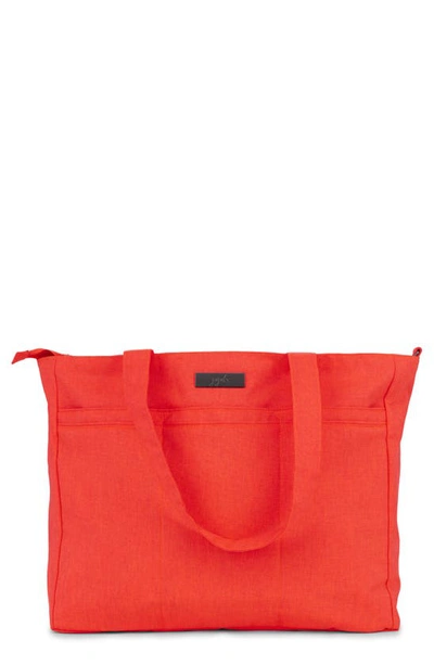 Shop Ju-ju-be Super Be Onyx Collection Diaper Bag In Neon Coral