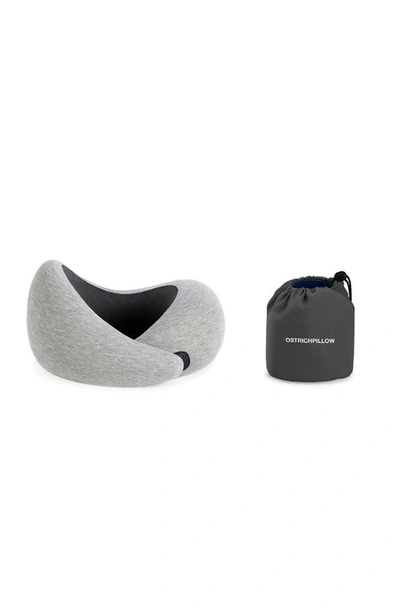 Shop Ostrichpillow Go Memory Foam Travel Pillow In Blue Reef