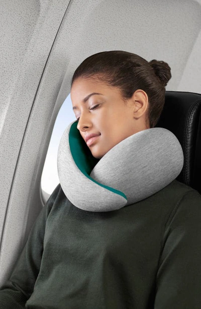 Ostrichpillow Go Memory Foam Travel Pillow In Blue Reef