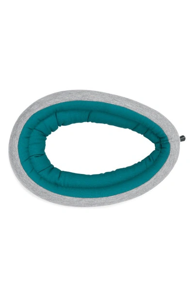 Ostrichpillow ® Light Reversible Travel Pillow In Blue Reef