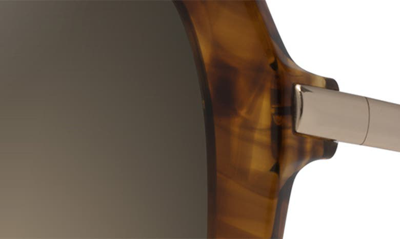 Maui Jim Poolside 55mm Polarized Square Sunglasses In Caramel Tiger