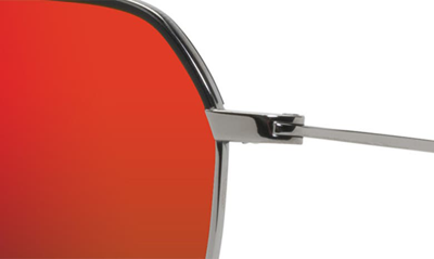 Shop Maui Jim Moon Doggy 52mm Polarized Square Sunglasses In Gunmetal