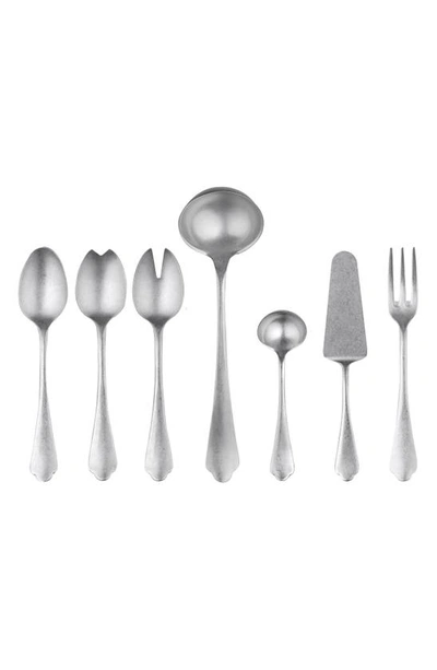 Shop Mepra Dolce Vita 7-piece Serving Set In Stainless Steel