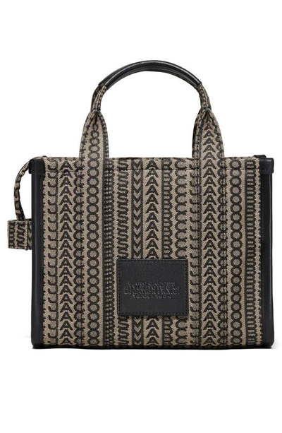 Marc Jacobs The Monogram Jacquard Small Tote Bag In Beige Multi